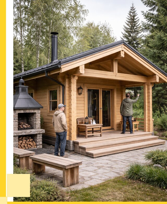 Деревянные бани под ключ в Дивногорске от 454950 р. | ЭриданДвн