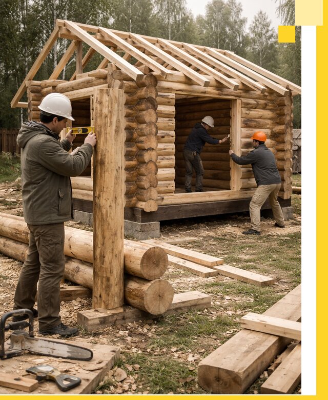 Строительство бань для дачи под ключ в Дивногорске с доставкой и монтажом