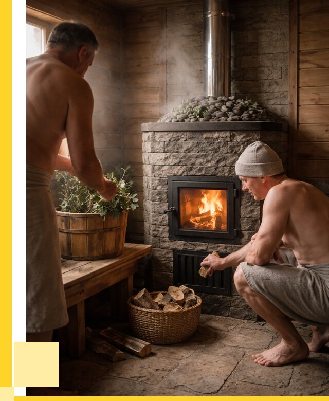 Банные печи под ключ в Дивногорске от 45495 р. | ЭриданДвн кирпичная