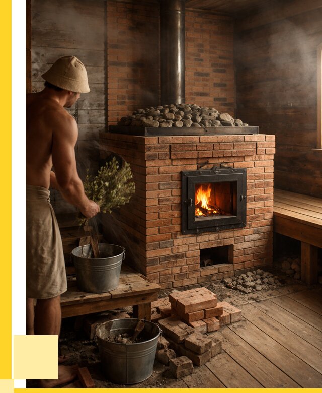 Кирпичные банные печи в Дивногорске от 90990 р. | ЭриданДвн