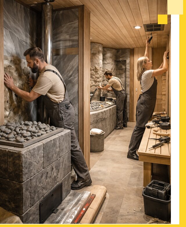 Строительство бань и SPA процедур в Дивногорске под ключ и отделкой