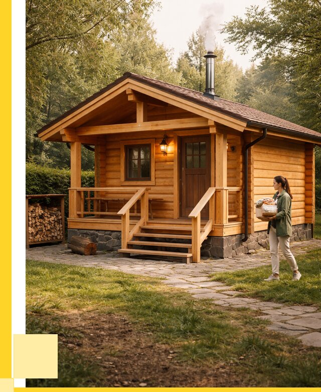 Купить баню под ключ в Дивногорске от 657150 р. | ЭриданДвн