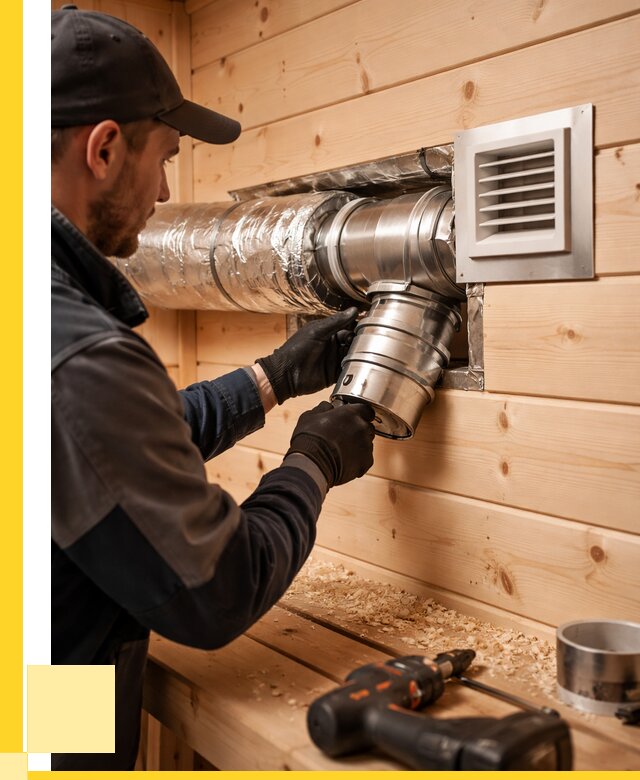 Монтаж вентиляции бани в Дивногорске от 12132 р. | ЭриданДвн