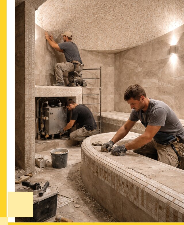 Монтаж хамамов под ключ в Дивногорске от 252750 р. ЭриданДвн