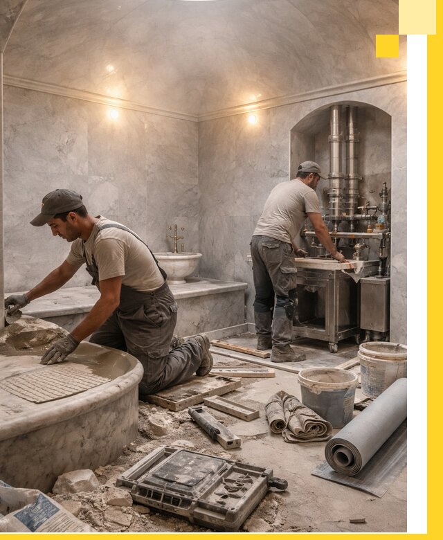 Строительство турецких бань хаммам под ключ в Дивногорске