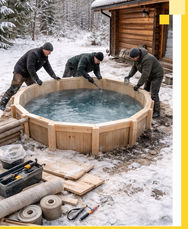 Изготовление и установка ледяных купелей под ключ в Дивногорске