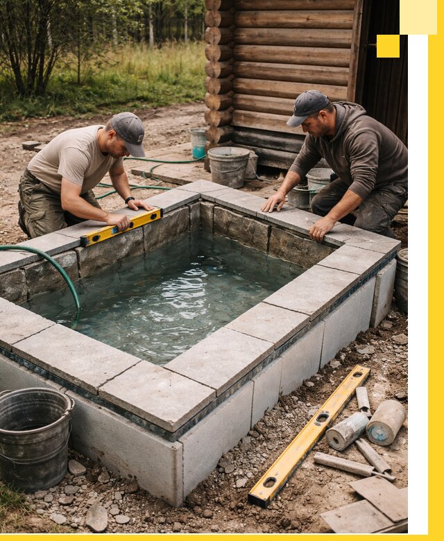 Изготовление и установка холодных купелей под ключ в Дивногорске